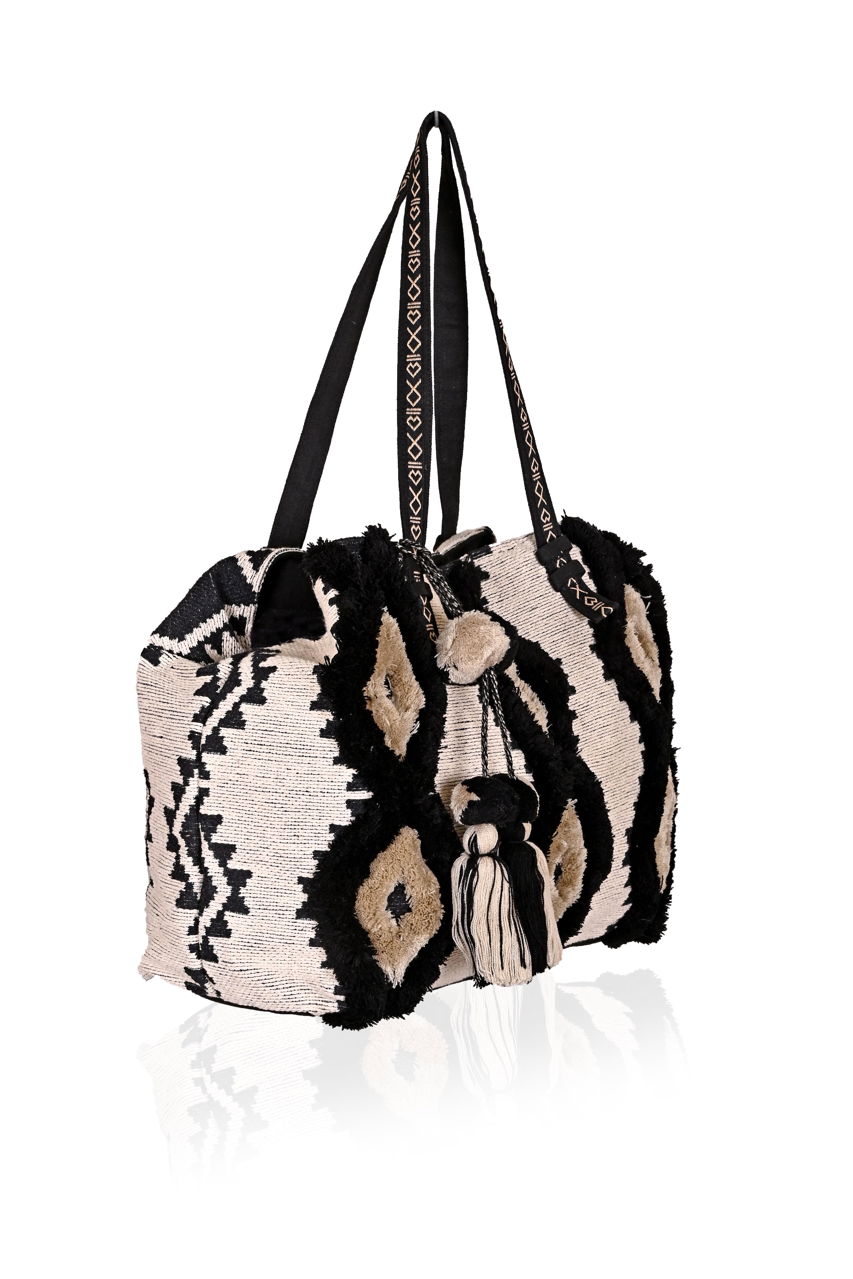 Beluga Aztec Tribal Tote