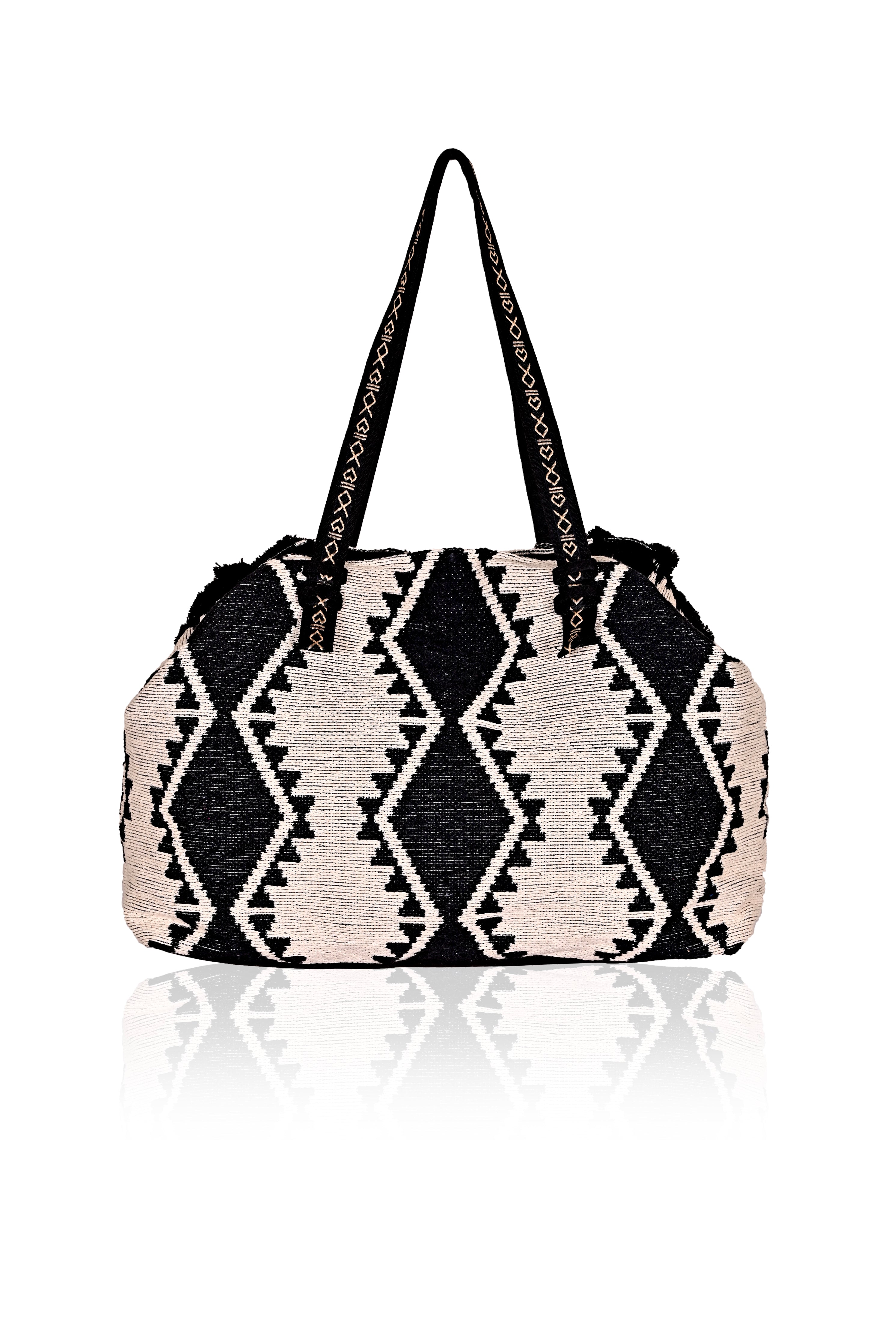 Beluga Aztec Tribal Tote