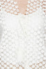 Whisper White Starry Crochet Tunic