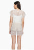 Whisper White Starry Crochet Tunic
