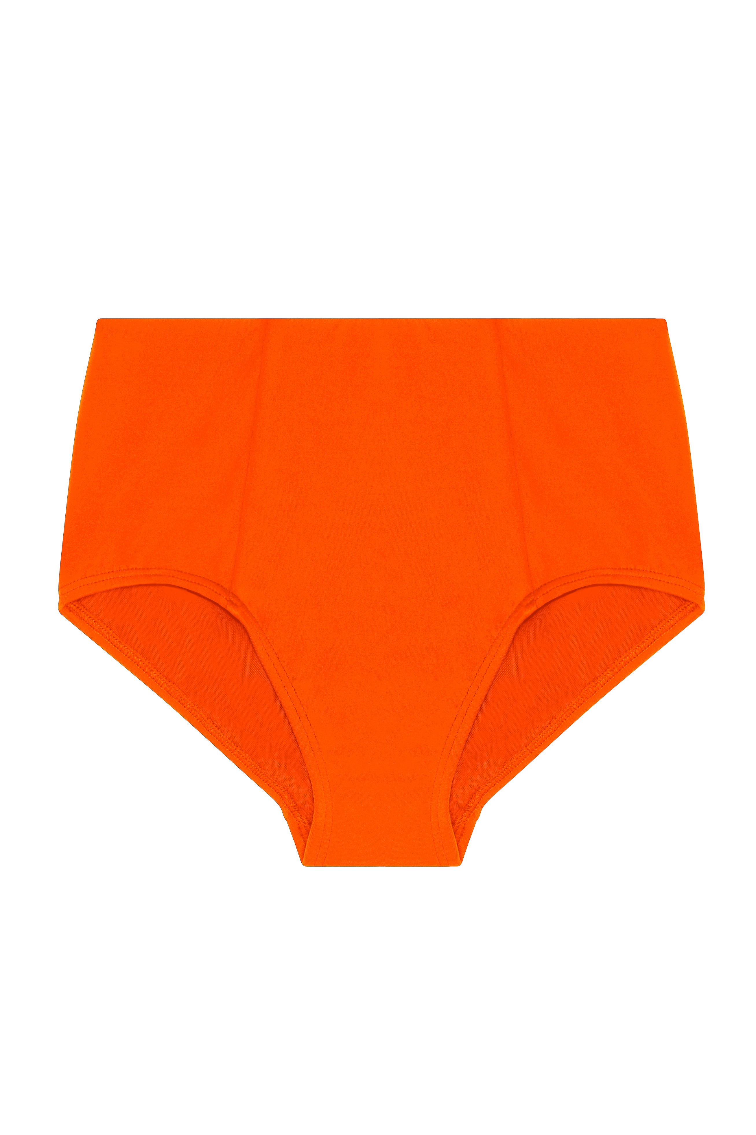 MAX High Waisted Swim Bikini Bottom - Tangerine