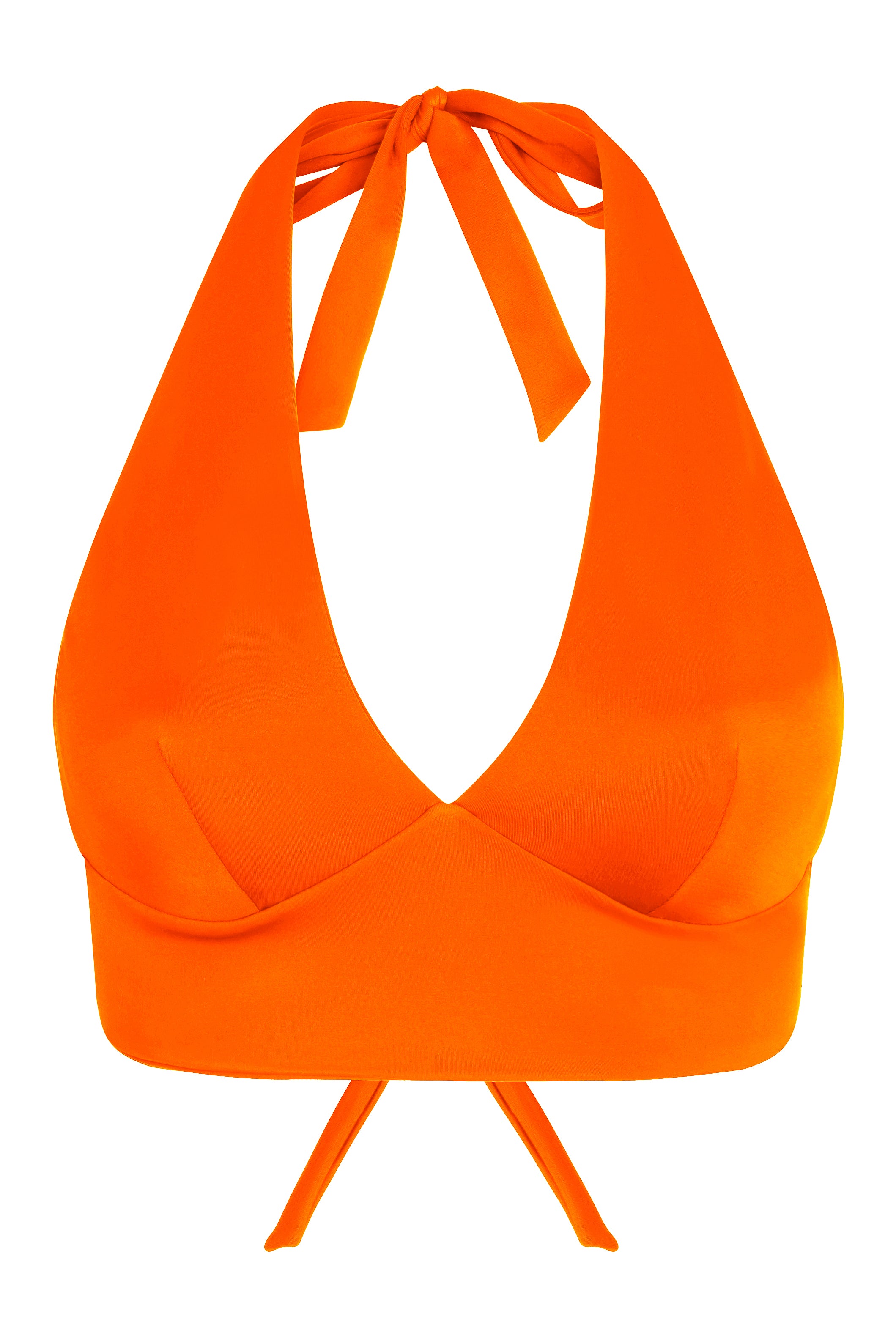 ALLI Halter Swim Top - Tangerine