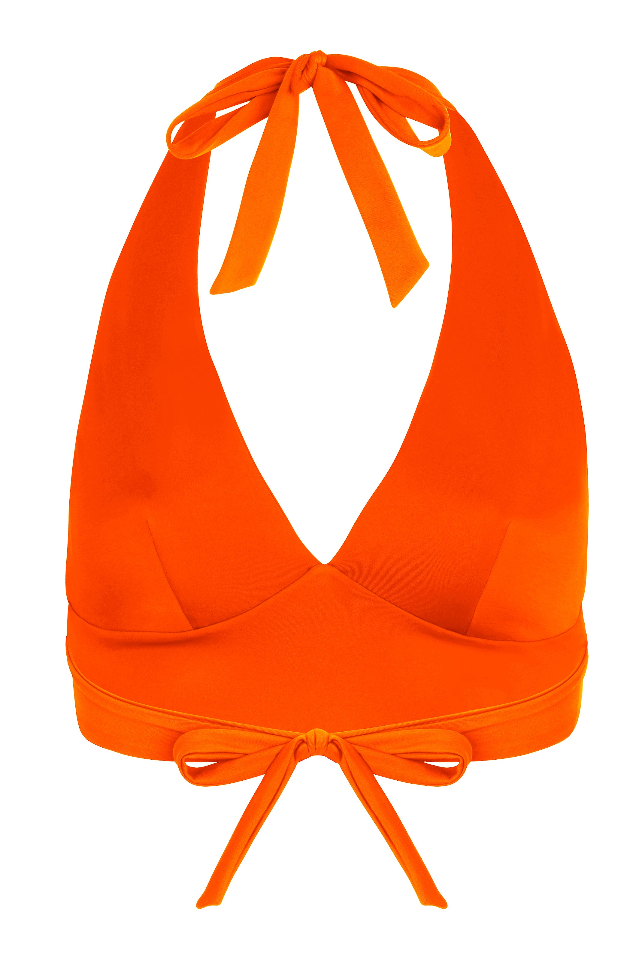 ALLI Halter Swim Top - Tangerine