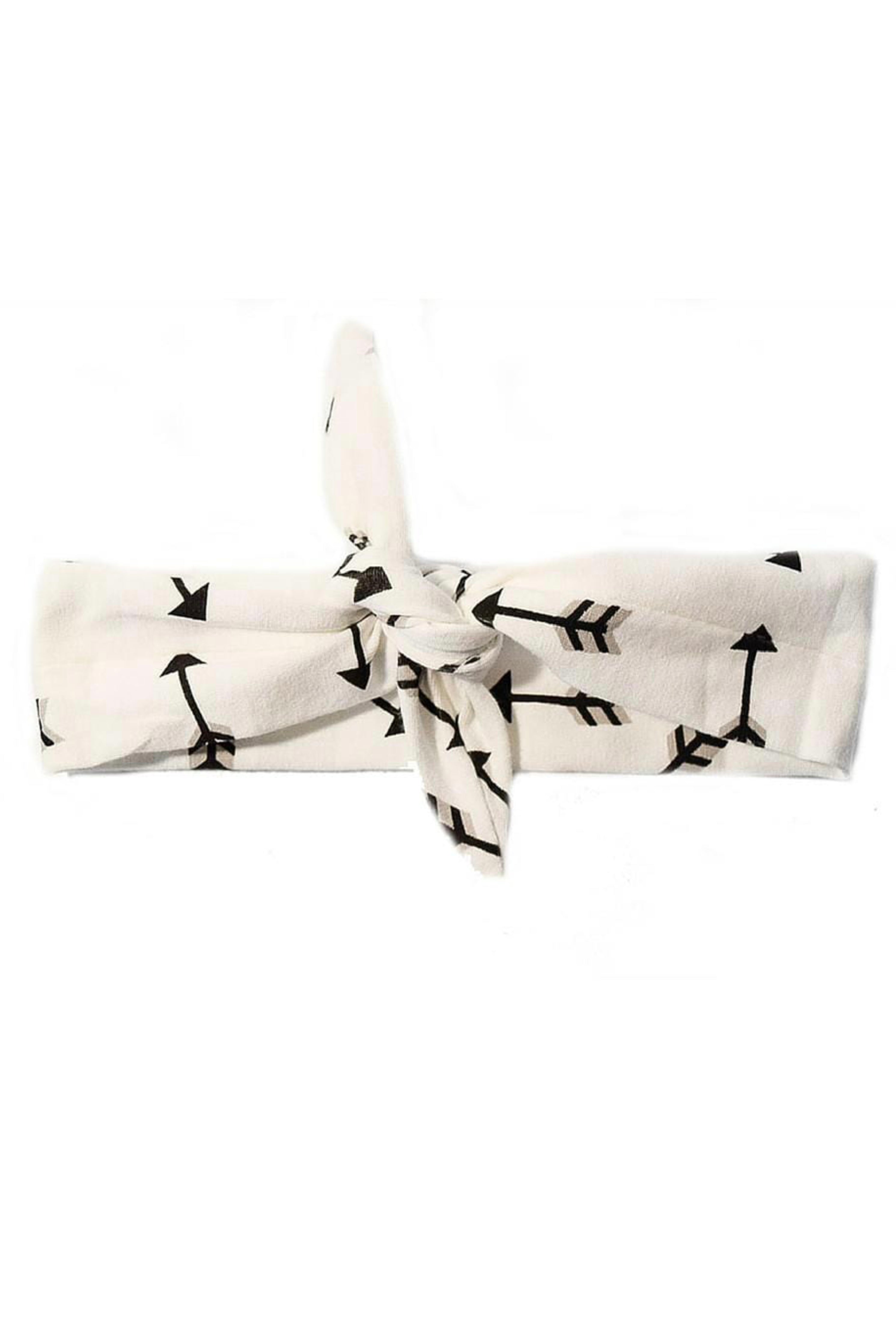 Black Arrow Knotted Headband