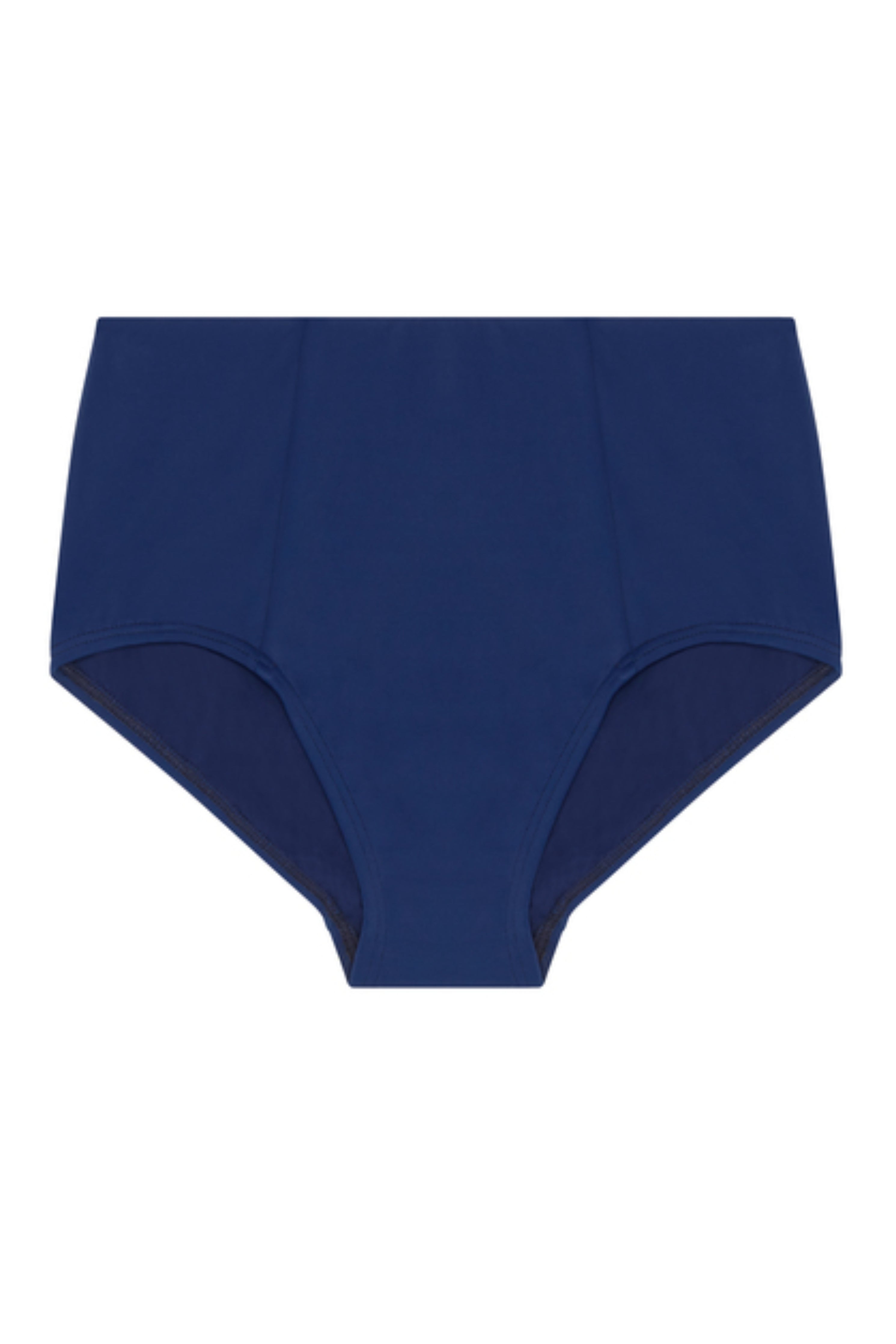 MAX High Waisted Bikini Bottom in Deep Sea Blue
