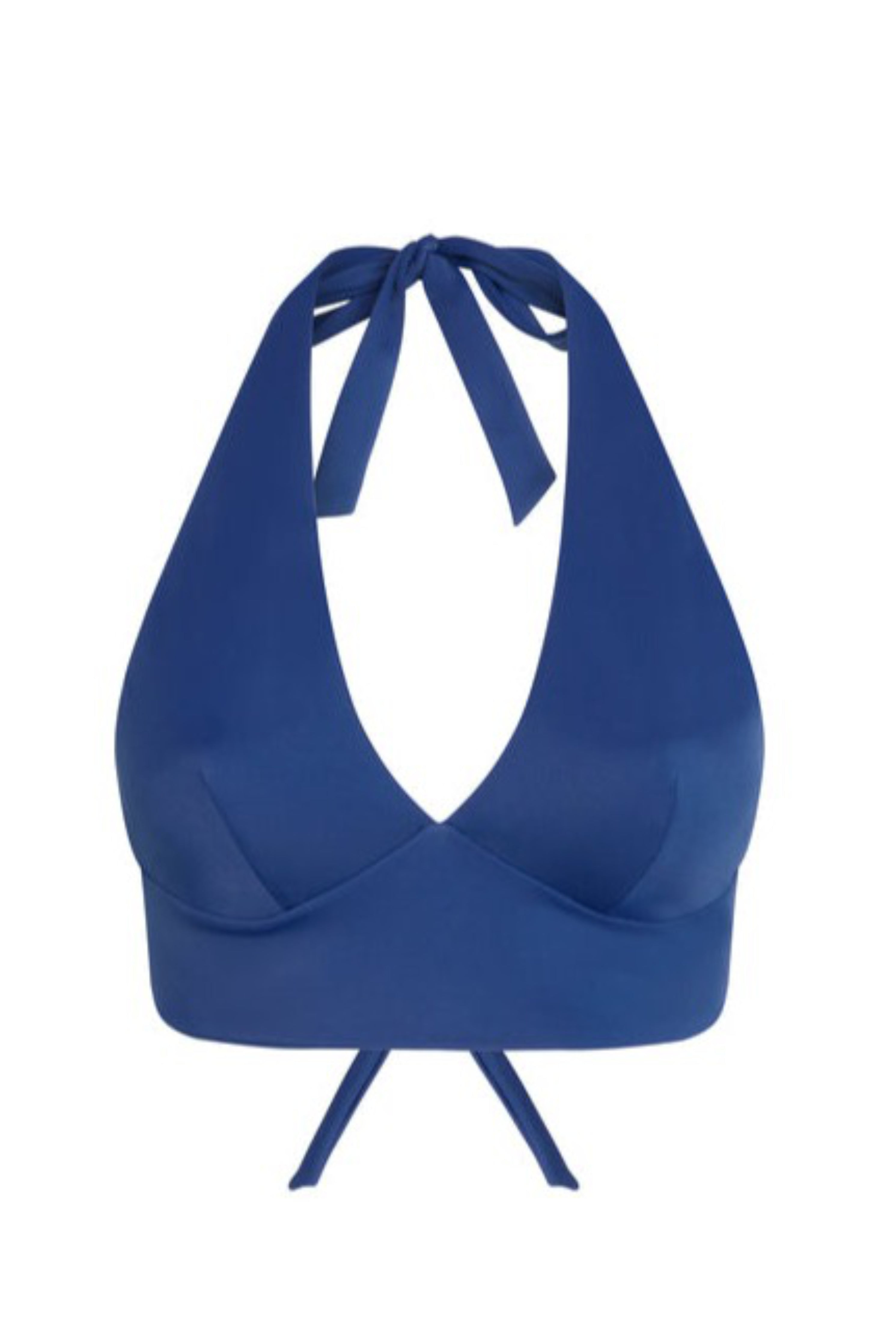 ALLI Halter Swim Top in Ocean Blue