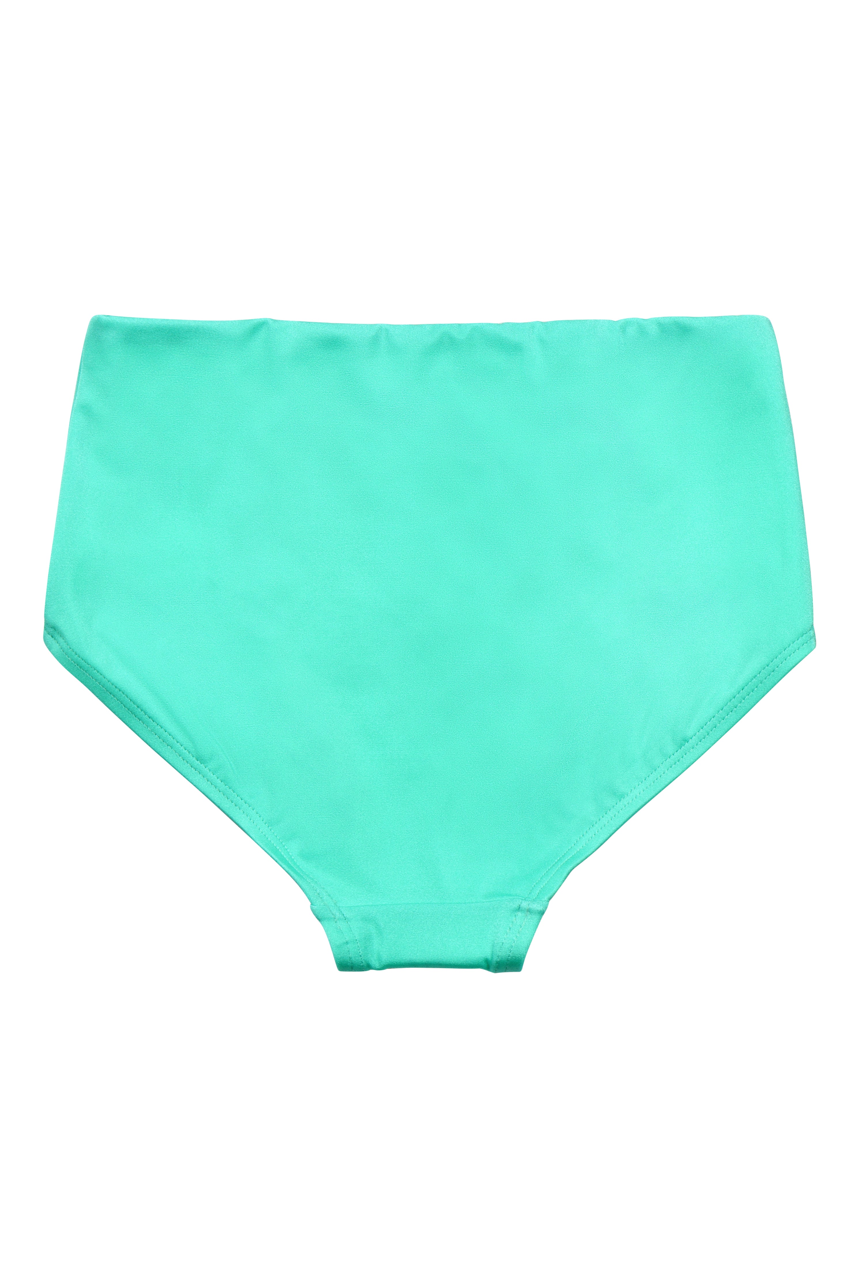 MAX High Waisted Bikini Bottom in Aqua Sea
