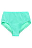 MAX High Waisted Bikini Bottom in Aqua Sea