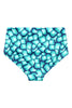 MAX High Waisted Bikini Bottom in New Retro Print
