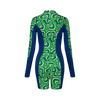 KAREN Long Sleeve Spring Suit - Retro Print Combo
