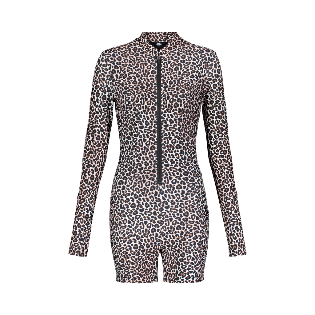 KAREN Long Sleeve Spring Suit - Leopard Print